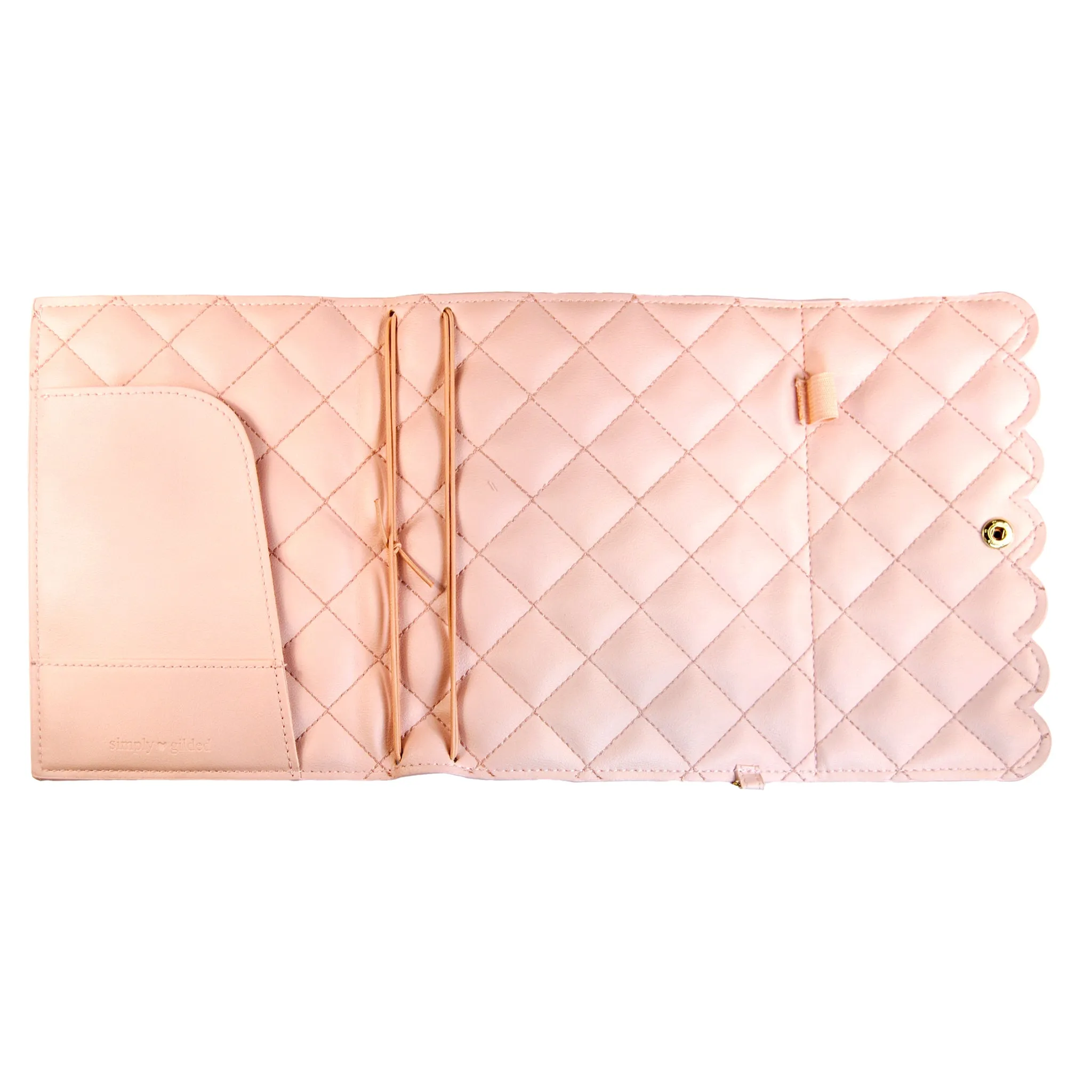 Quilted Pink Notebook Cover B6