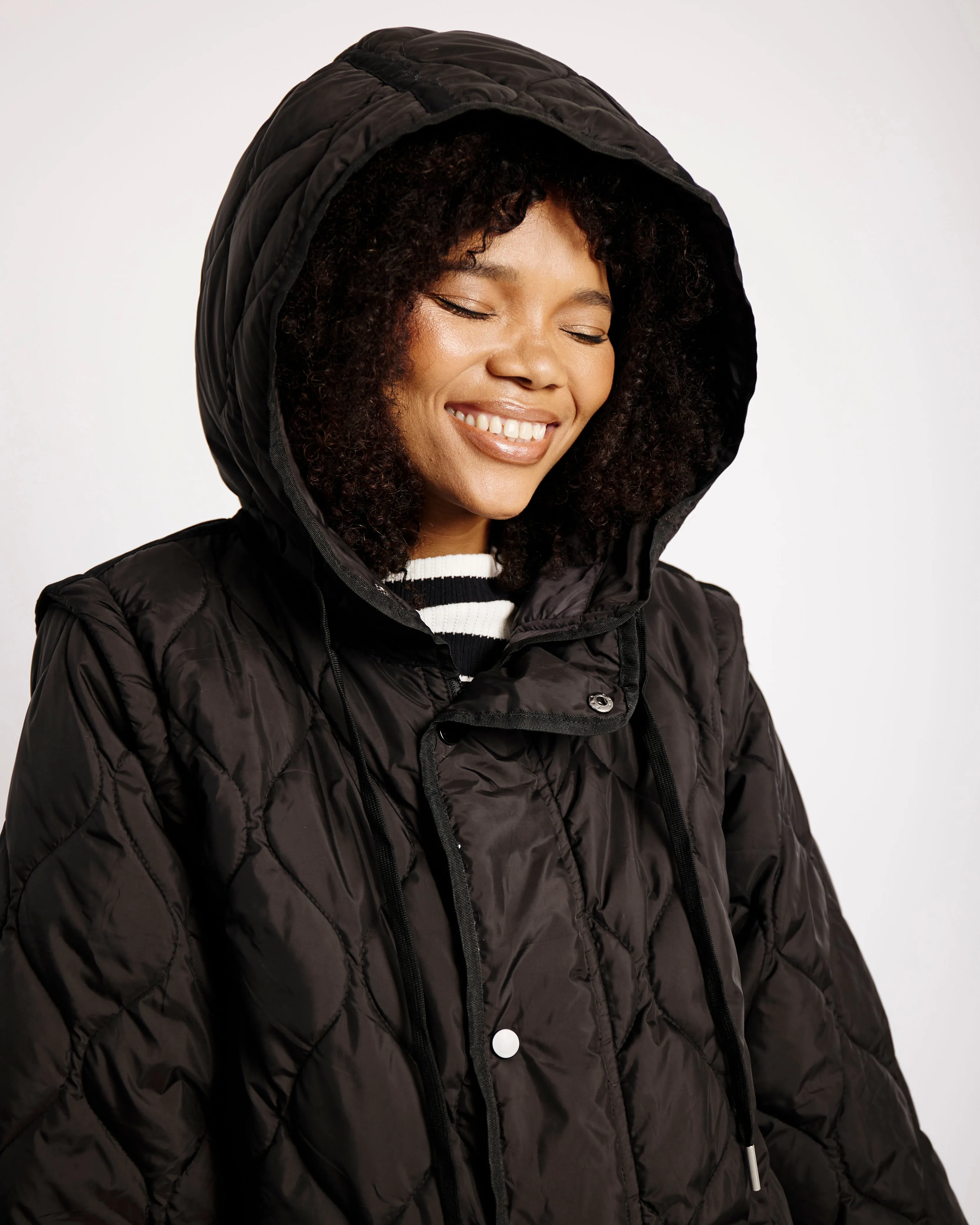 Quilted Puffer in Black