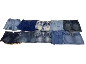 "Y2k 2024" - European Y2k Branded Denim Mini-Midi Skirts Mixed - 22 Pcs