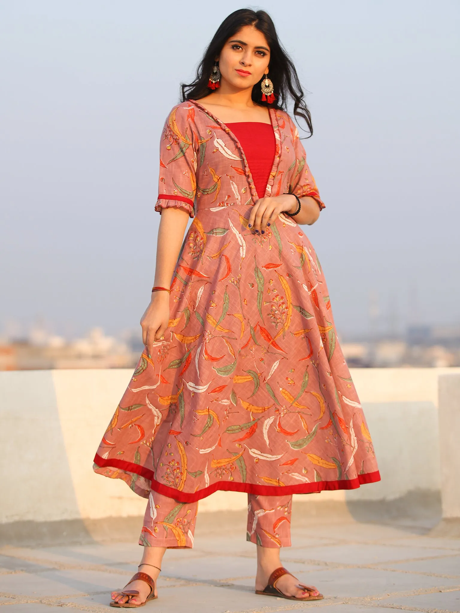 Raas Raha - Set of Flared  Kurta & Pants  - KS90E2379