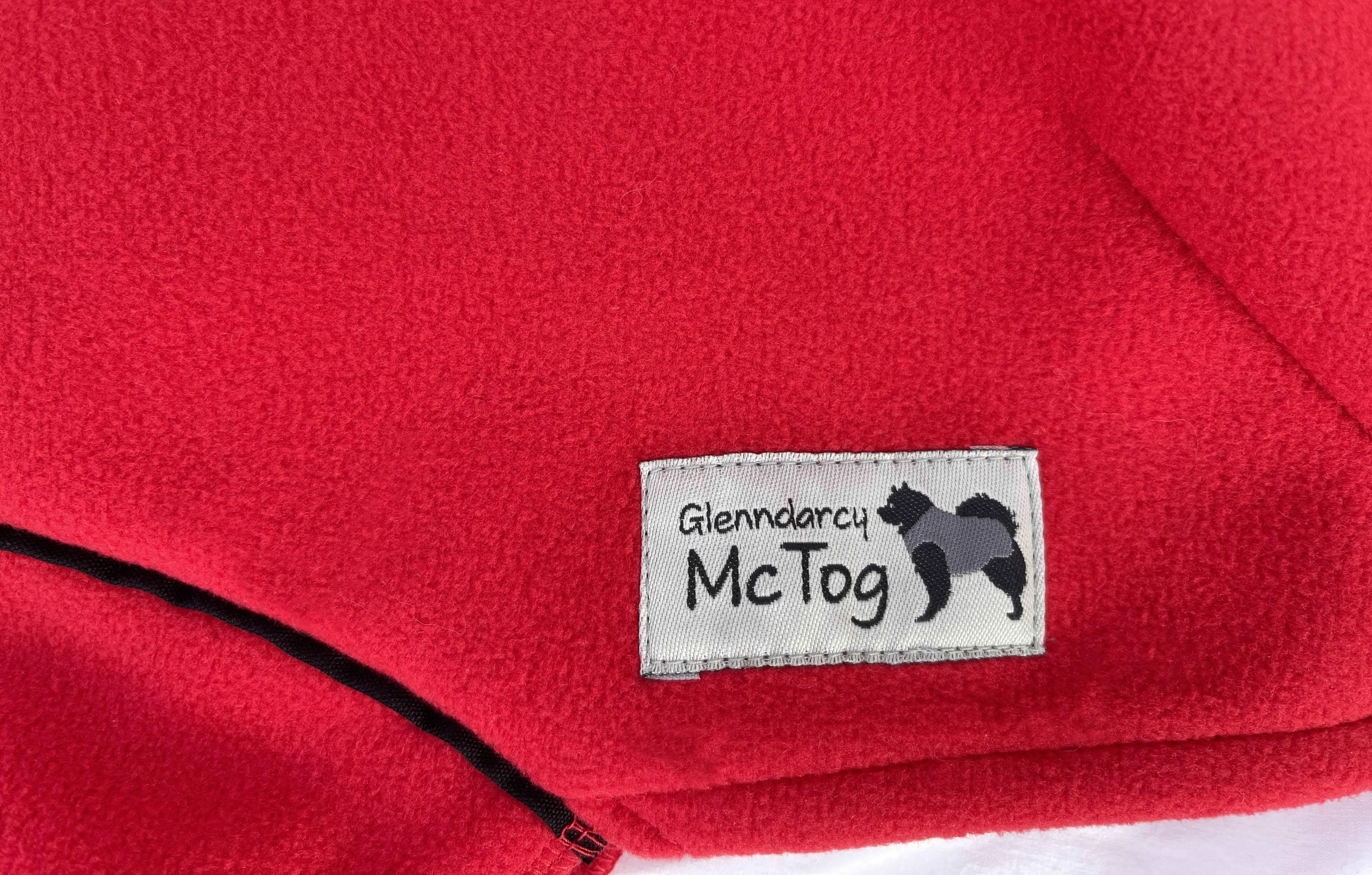 Racing Red Double Layer Waterproof Microfleece McTog Dog Jumper