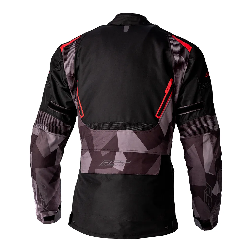 RST Endurance CE Mens Touring Waterproof Textile Jacket - Black / Camo / Red