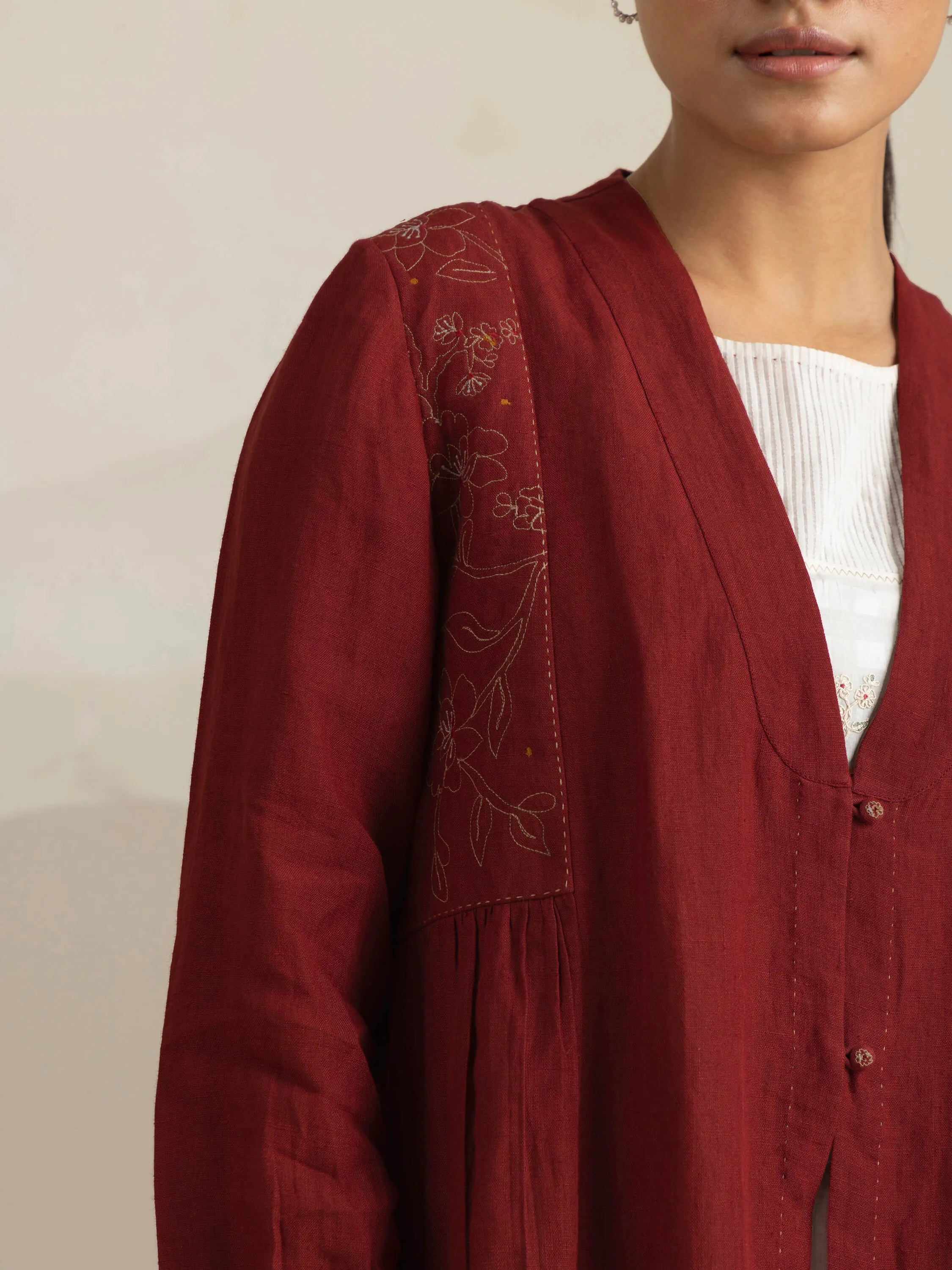 Ruby Linen Overlay