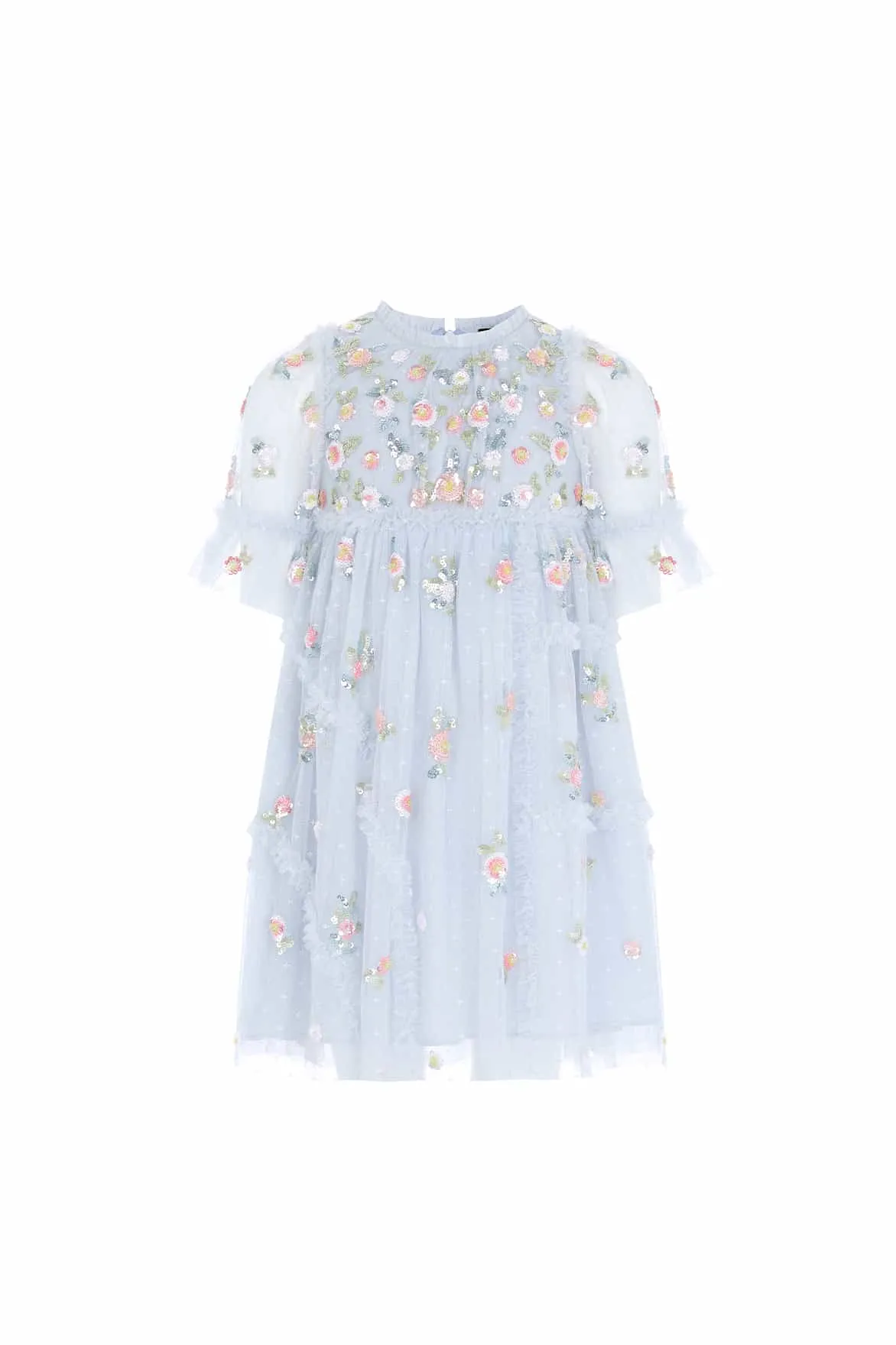 Shimmer Ditsy Short Sleeve Kids Dress