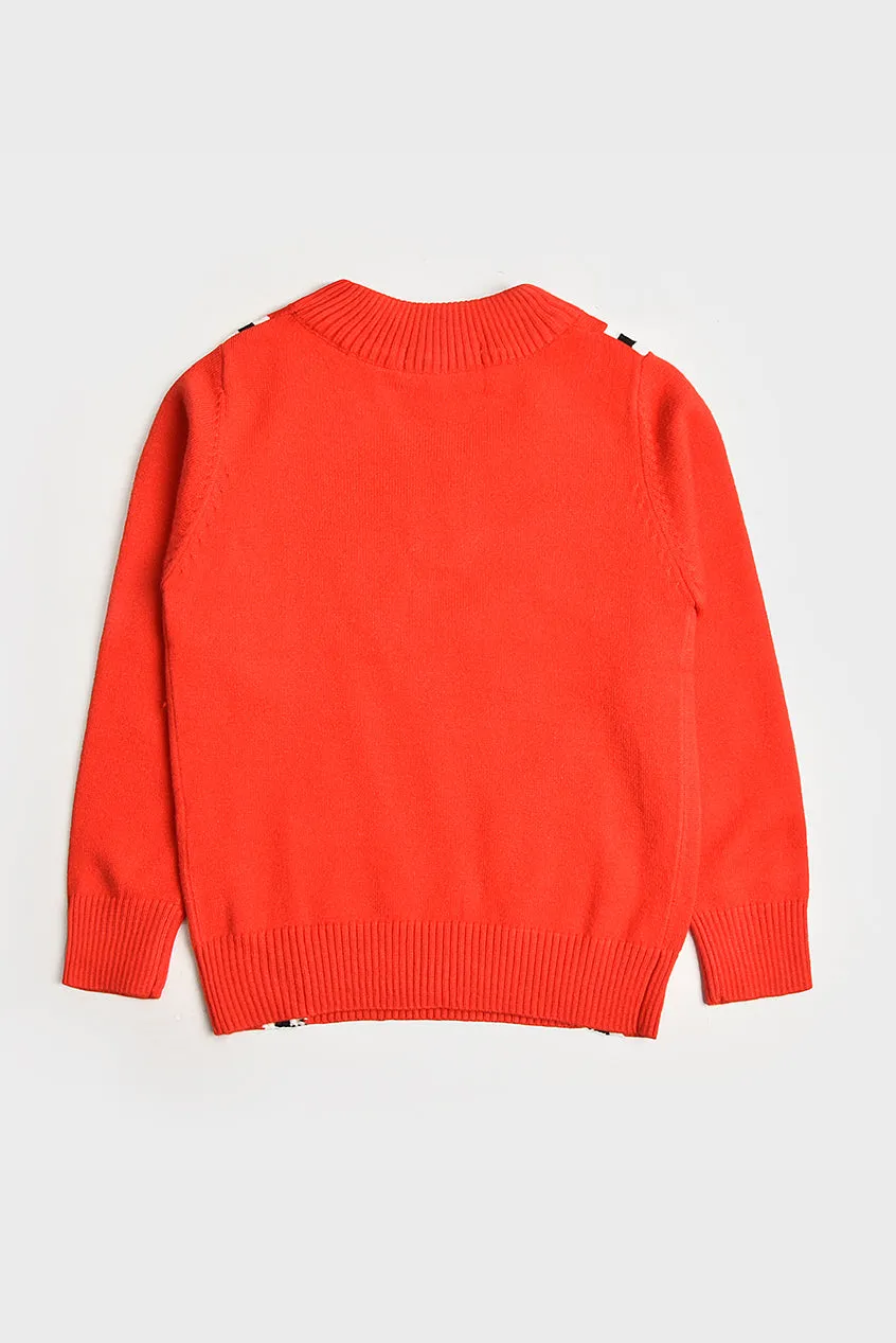 Sleeve Stripe Boys Sweater