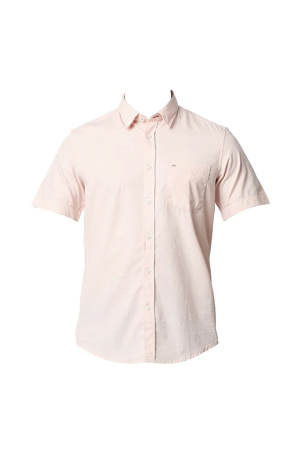 Slim Fit Slub Halfsleeves Shirt