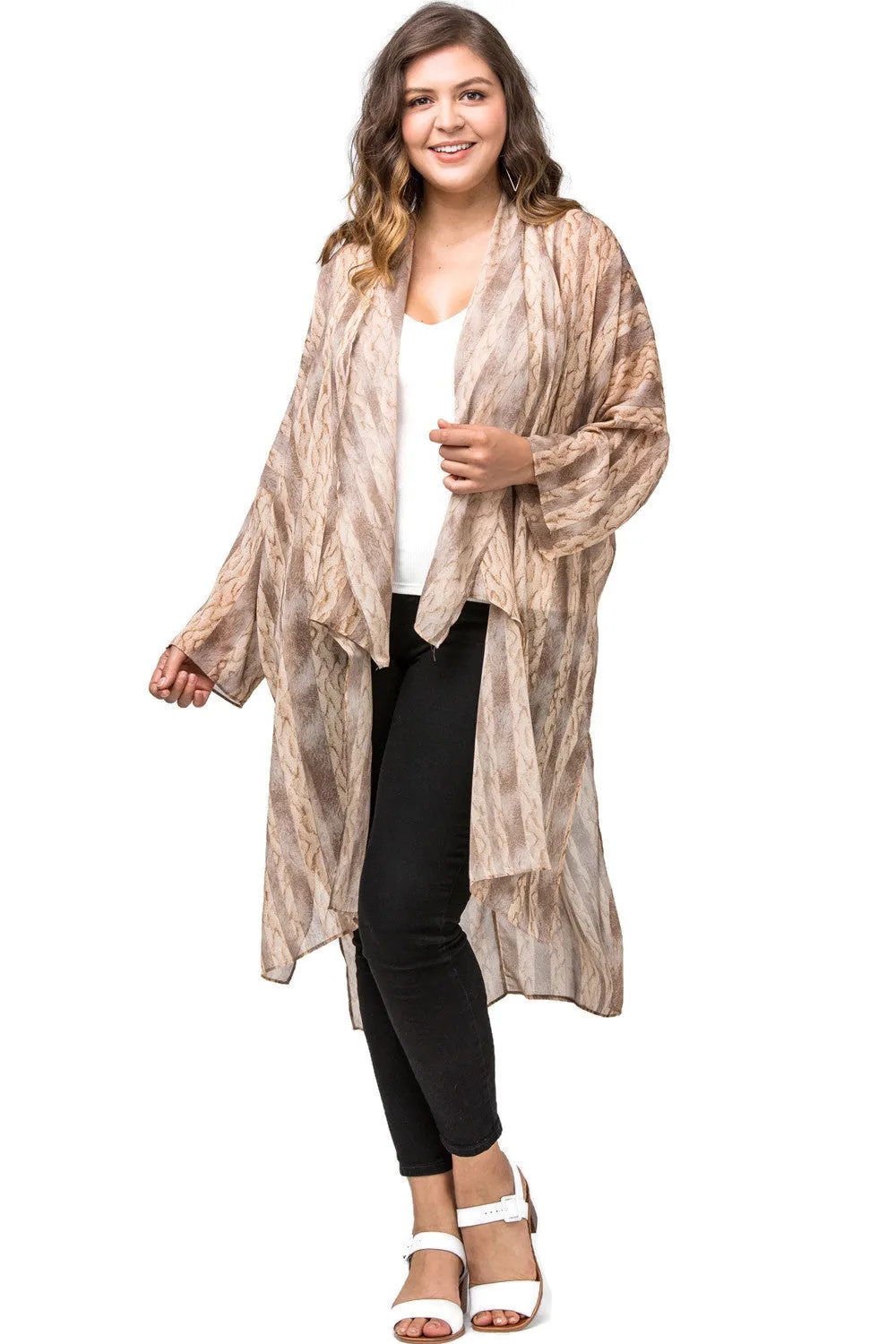 Snake Skin Kimono Duster