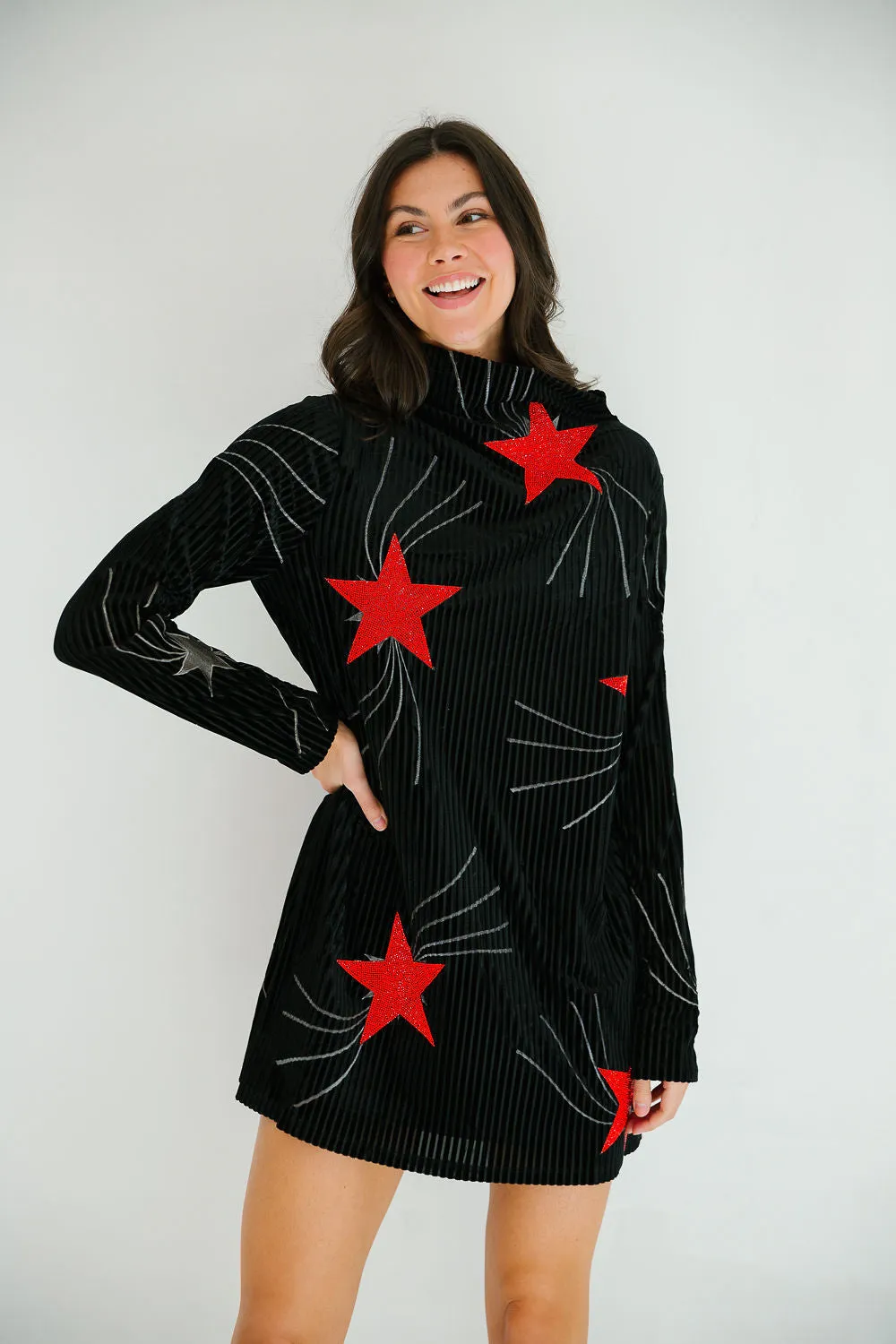 STAR GIRL SWEATER DRESS