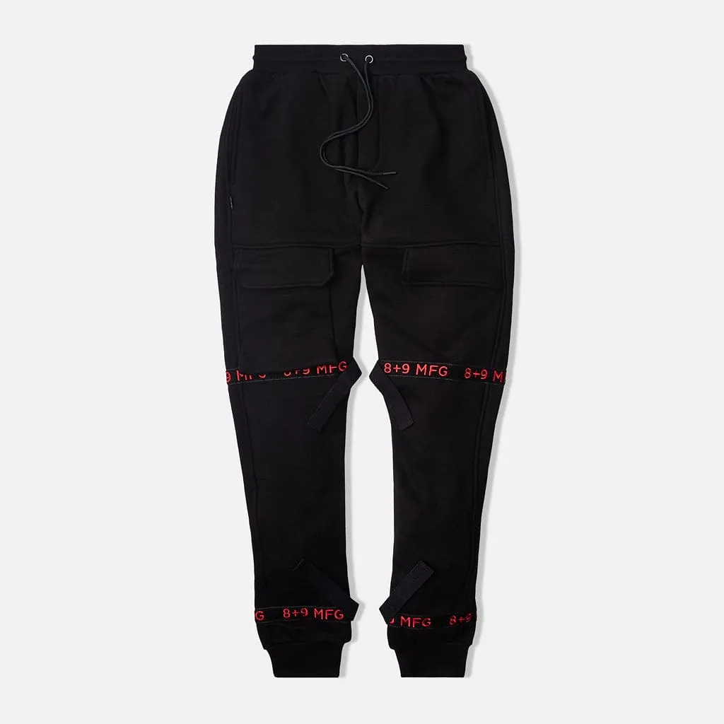 Strapped Up Slim Fleece Sweatpants Bred