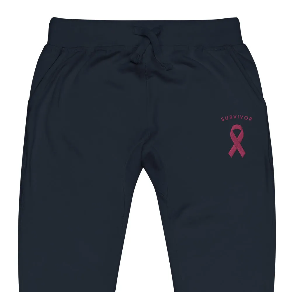 Survivor Pink Ribbon Fleece Sweatpants