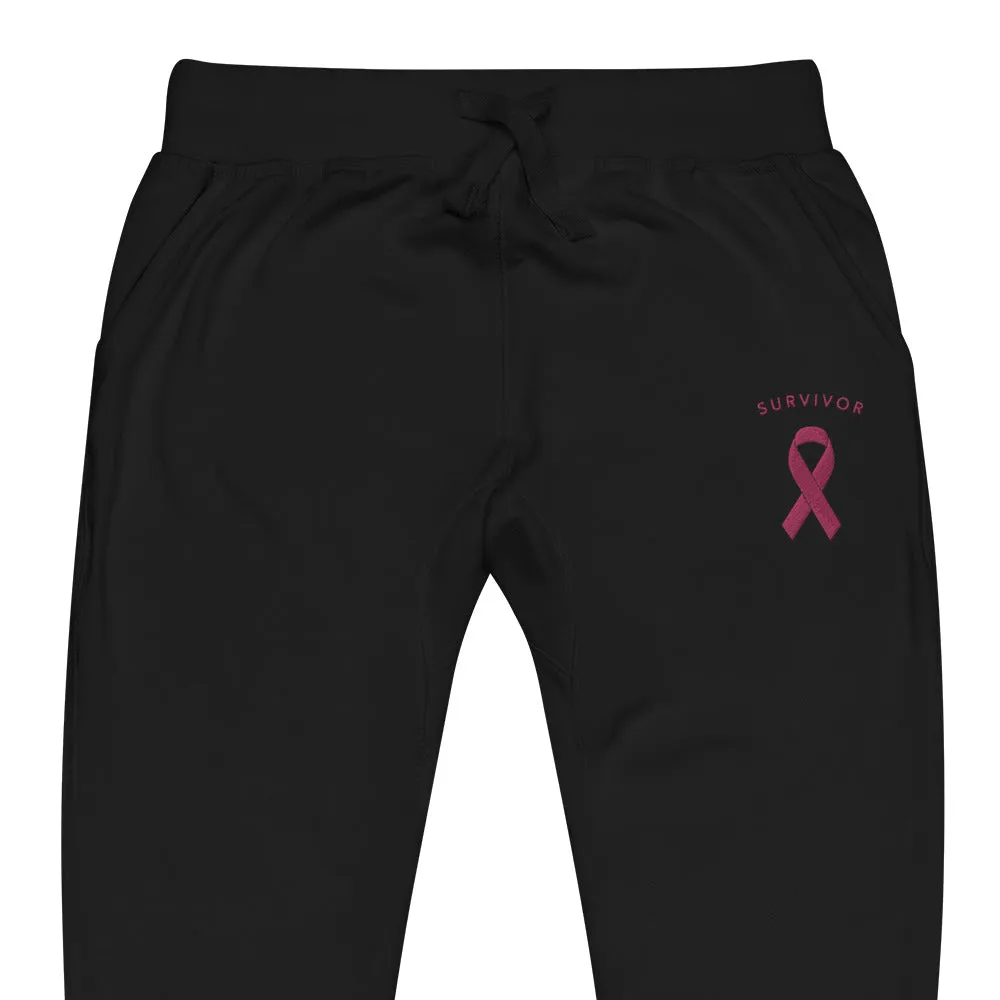 Survivor Pink Ribbon Fleece Sweatpants