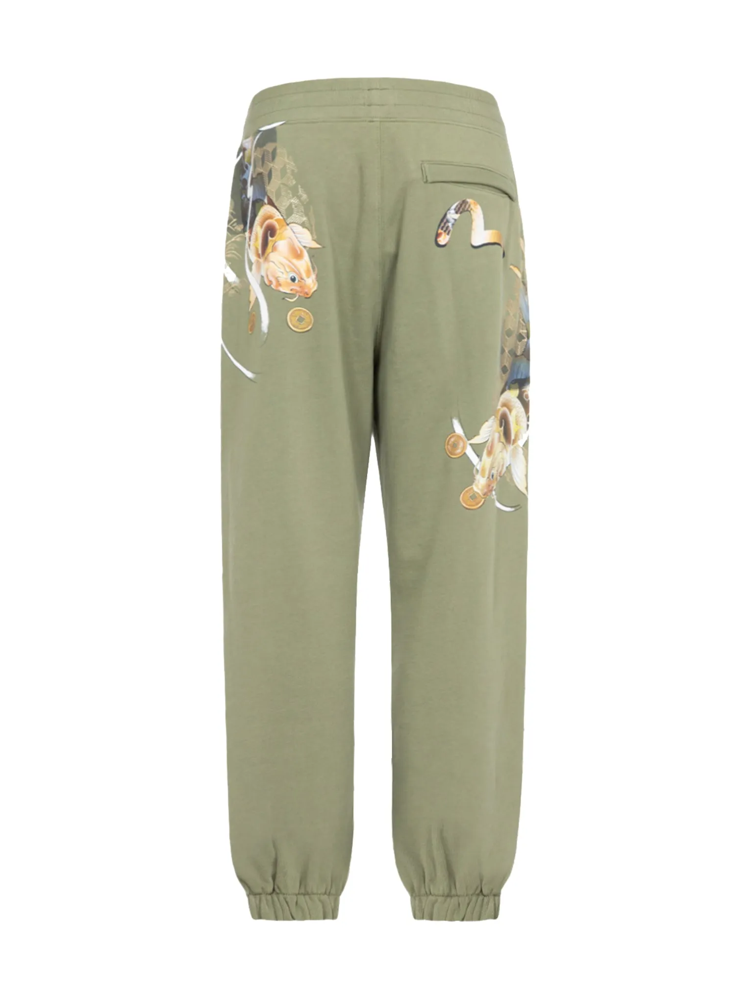 Tattoo Koi Print Sweatpants