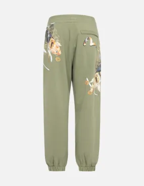 Tattoo Koi Print Sweatpants