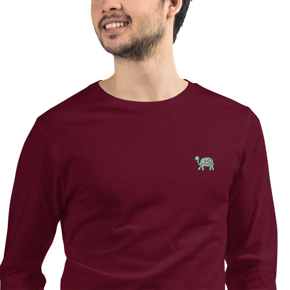 Turtle | Unisex Embroidered Long Sleeve Tee