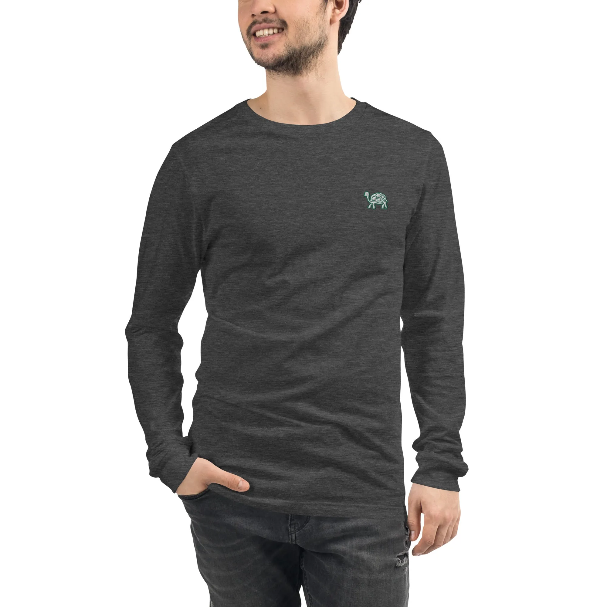 Turtle | Unisex Embroidered Long Sleeve Tee