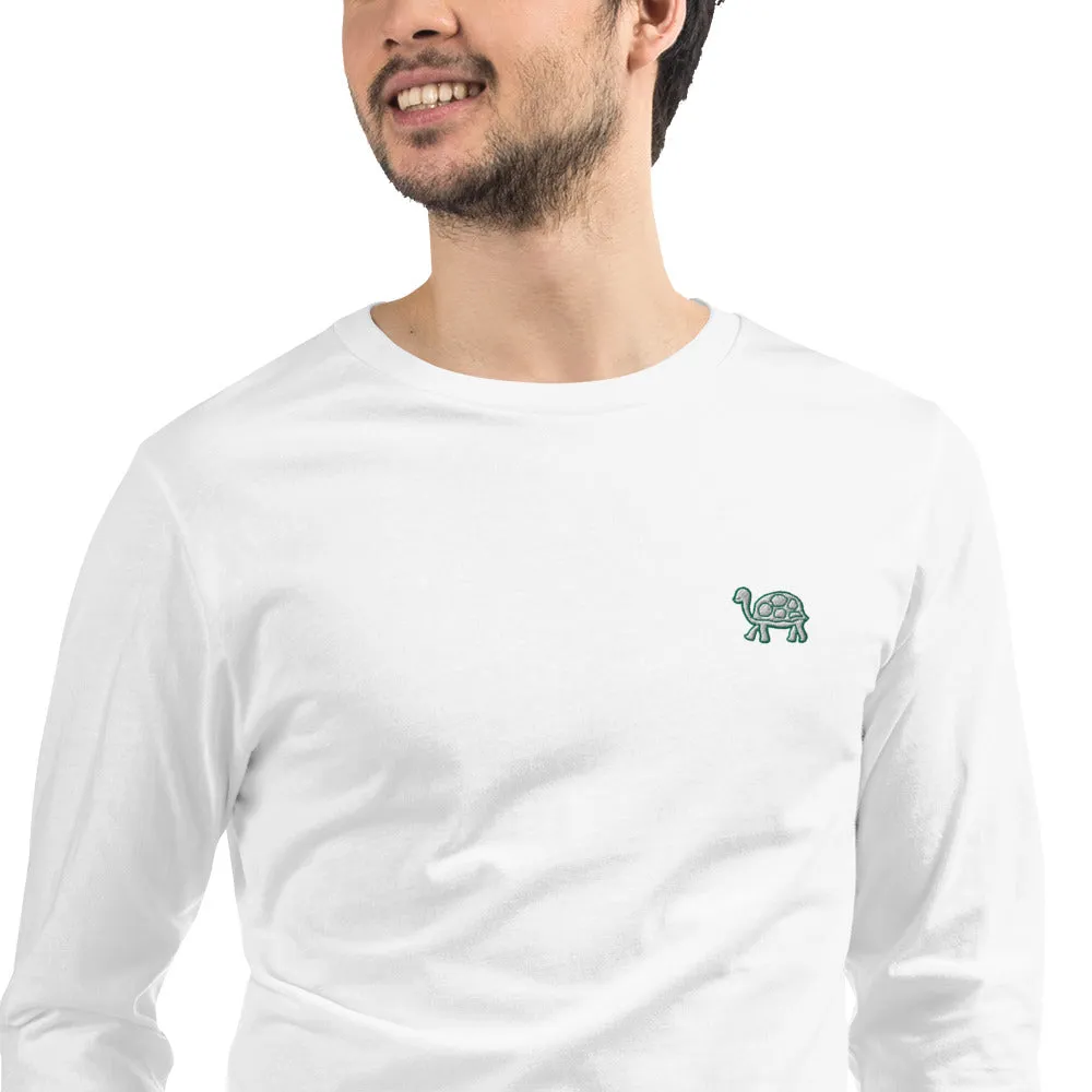 Turtle | Unisex Embroidered Long Sleeve Tee