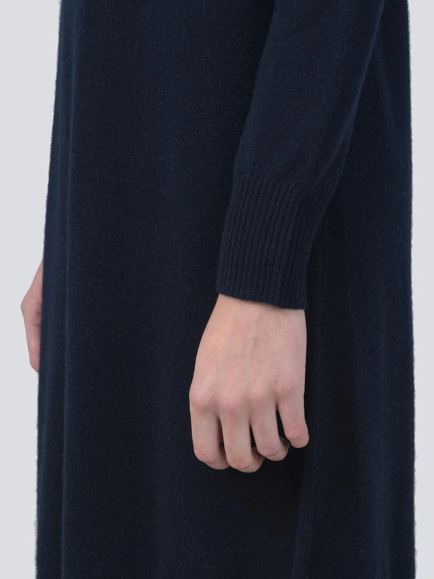 Turtleneck Slimfit Dress_Dark Navy