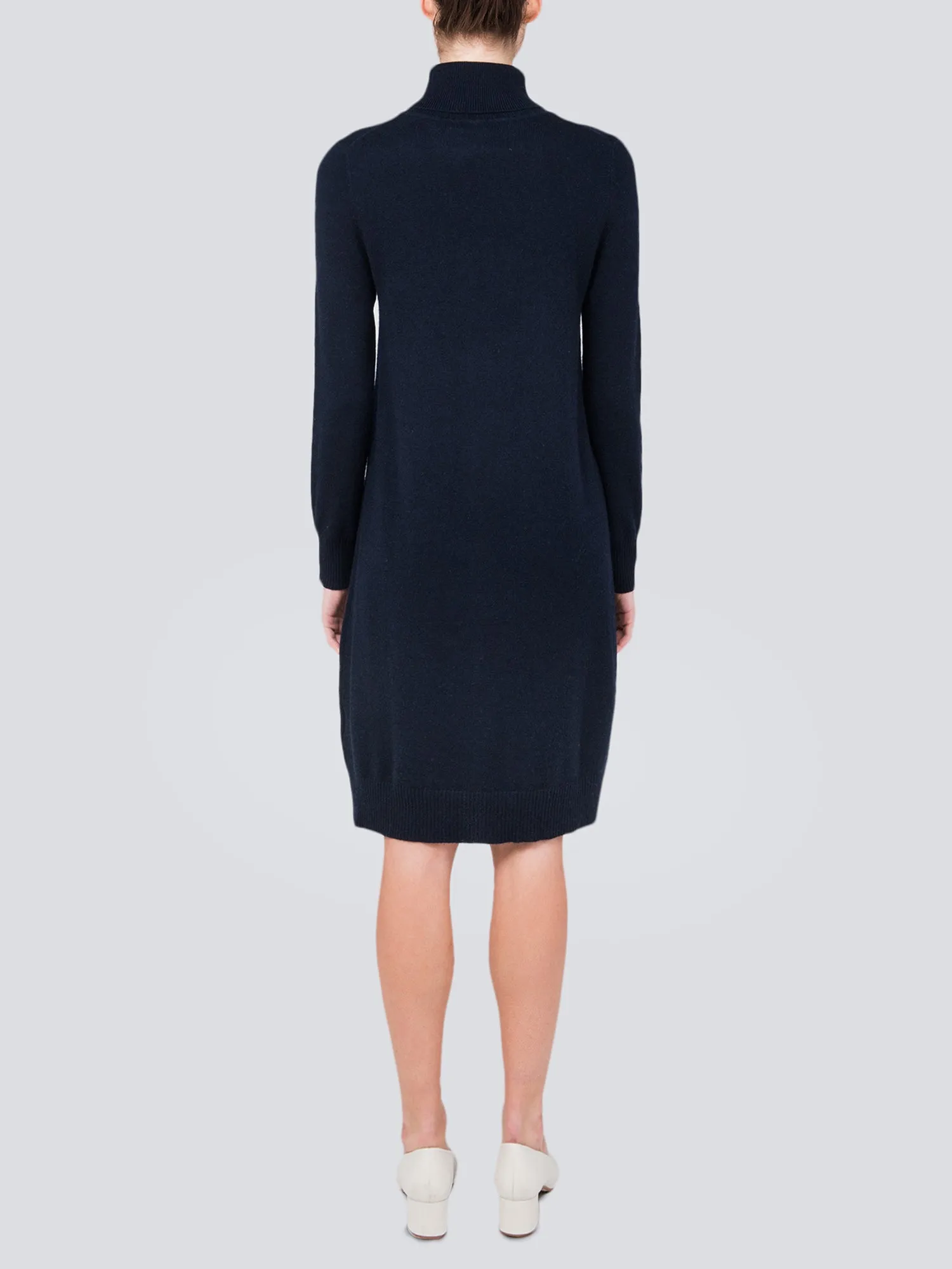 Turtleneck Slimfit Dress_Dark Navy