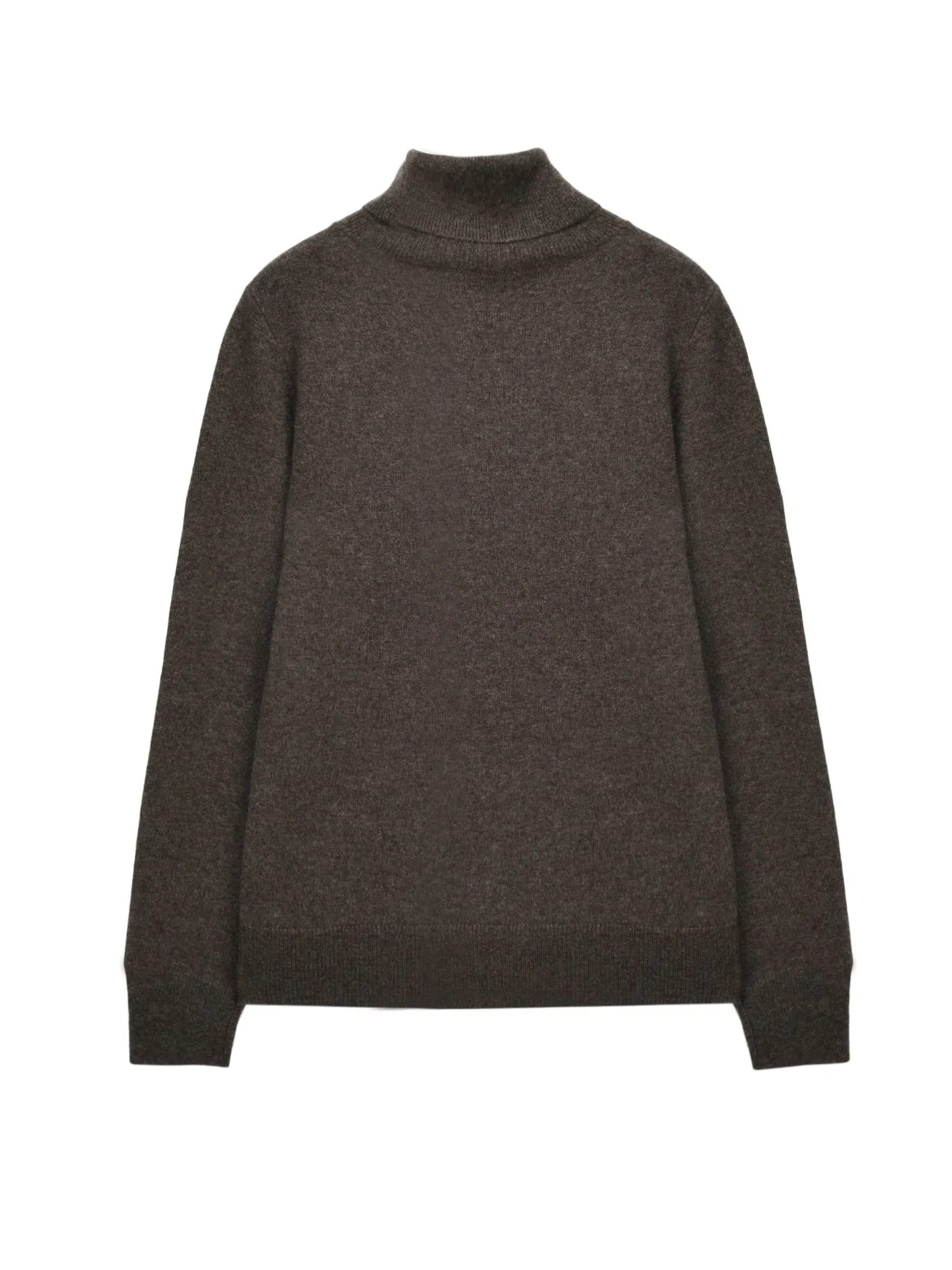 Turtleneck Slimfit Sweater_Cocoa Brown