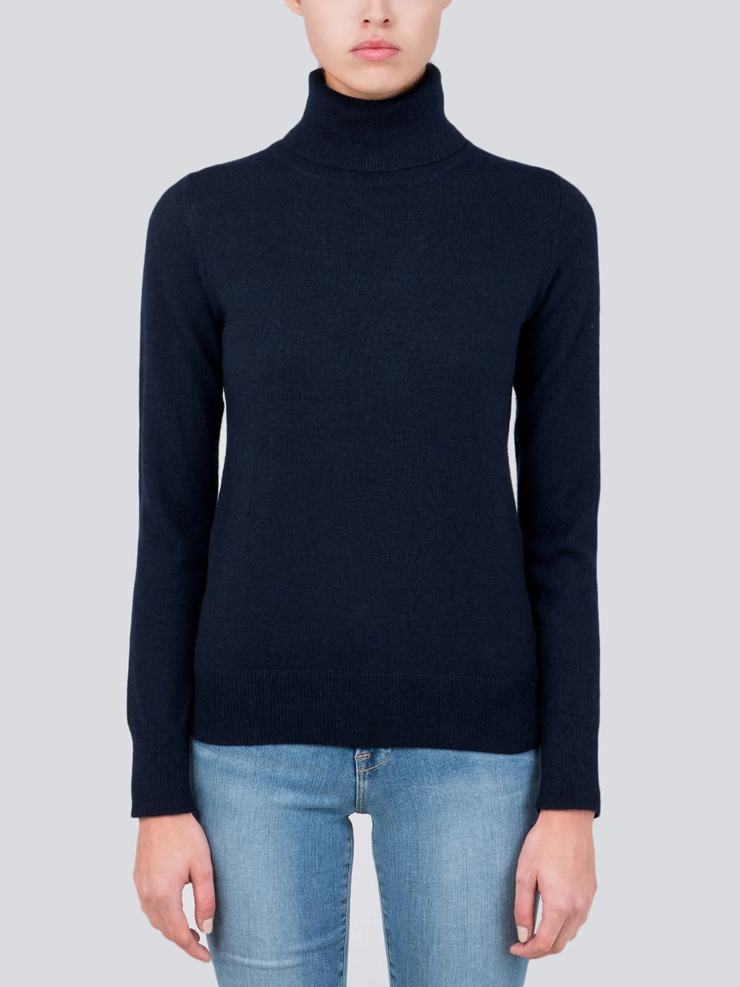 Turtleneck Slimfit Sweater_Dark Navy