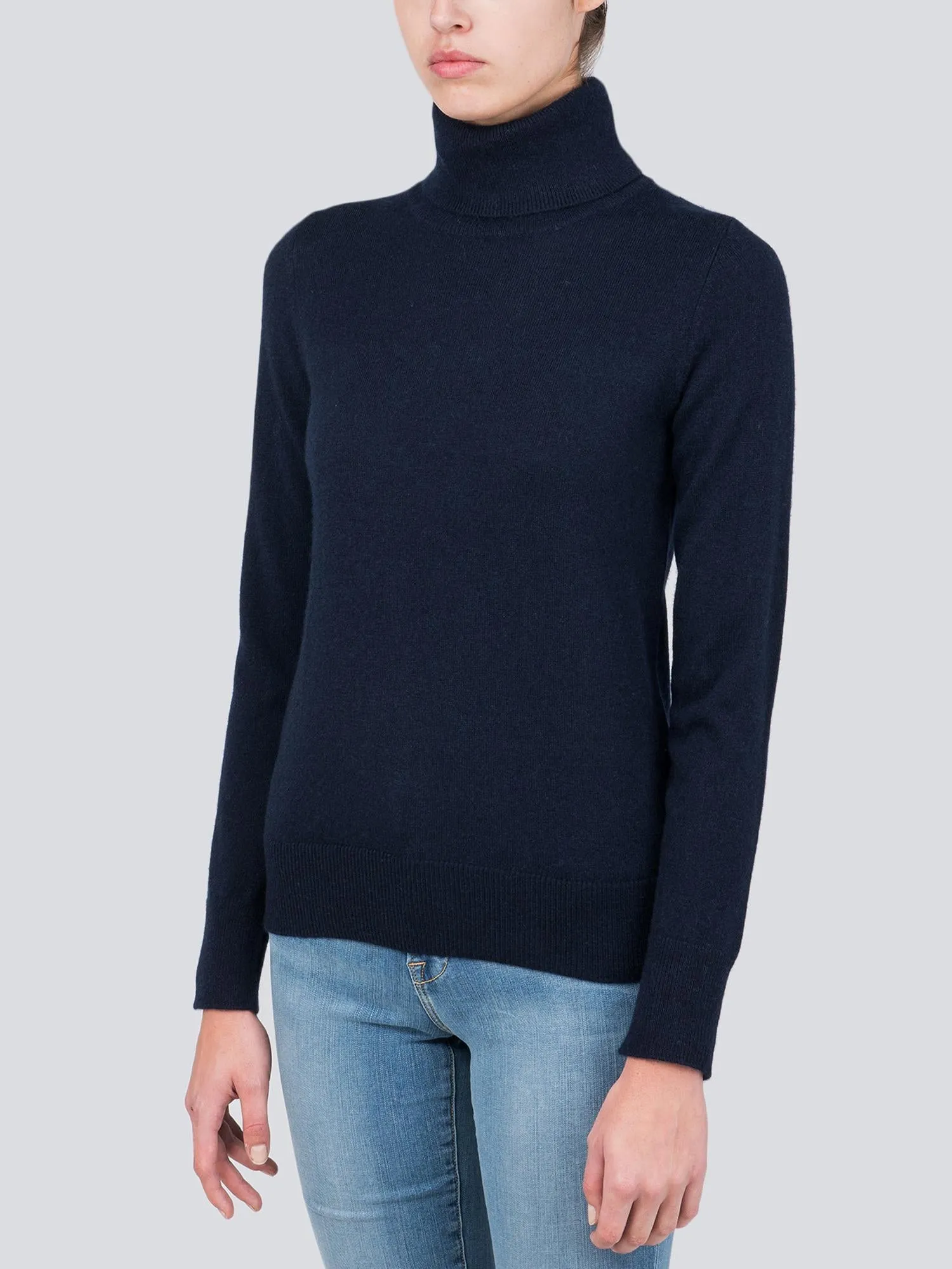 Turtleneck Slimfit Sweater_Dark Navy