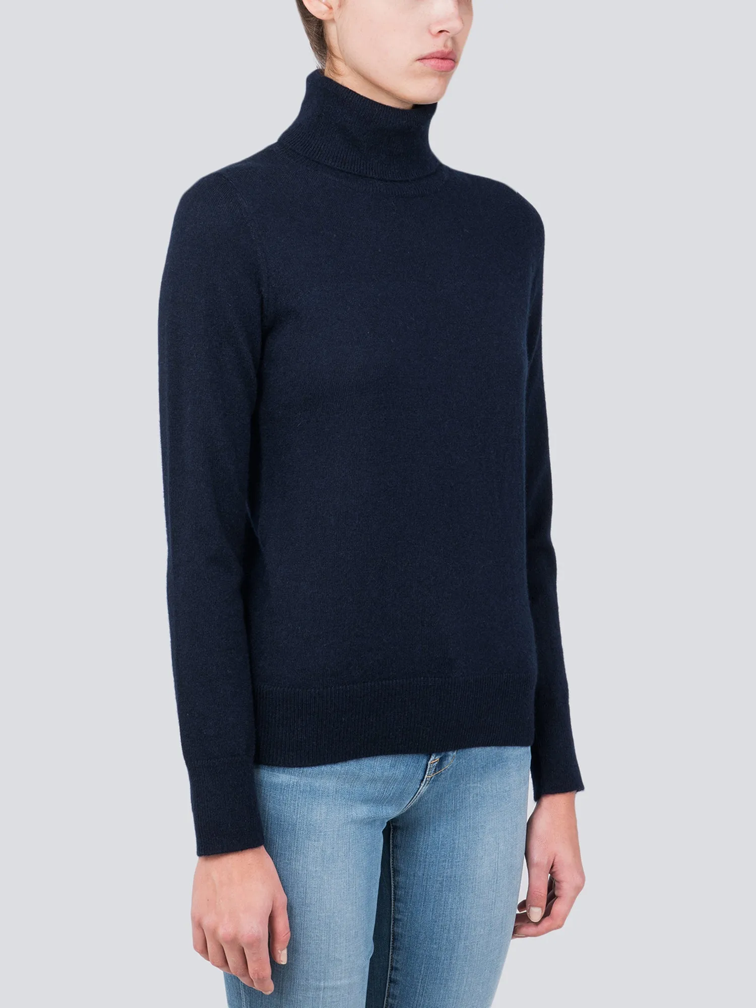 Turtleneck Slimfit Sweater_Dark Navy