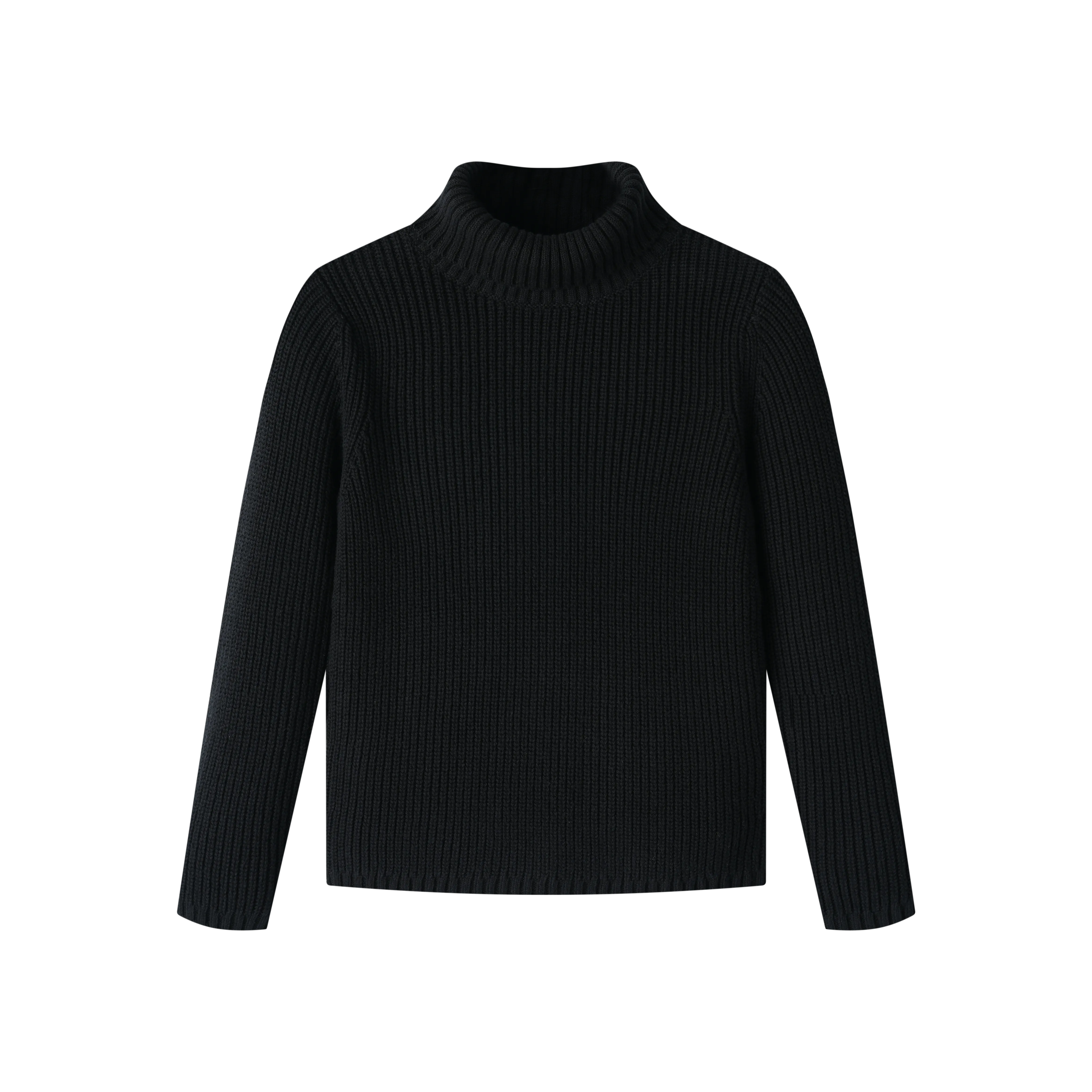 TURTLENECK SWEATER-BLACK