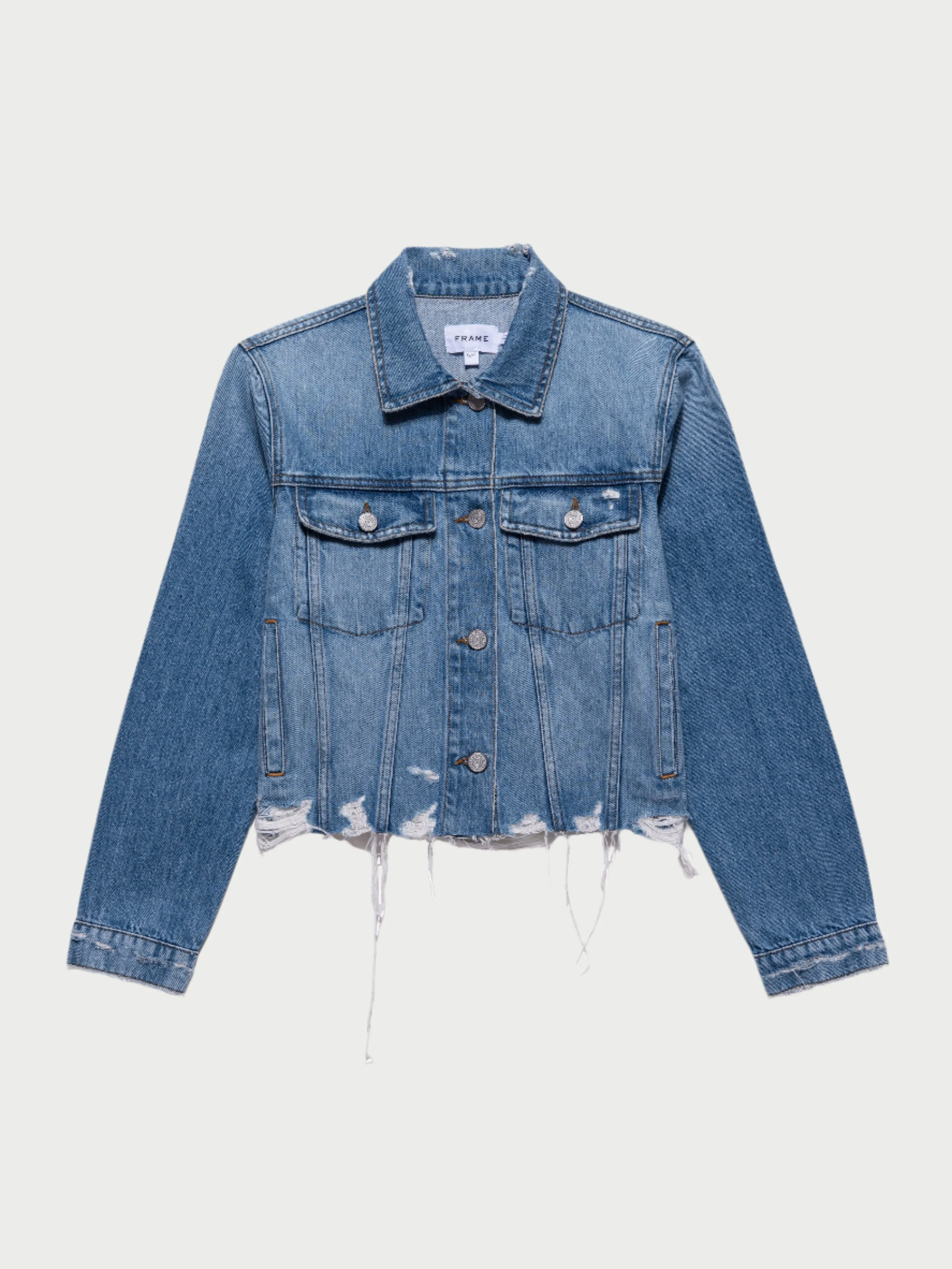 Vintage Denim Distressed Jacket