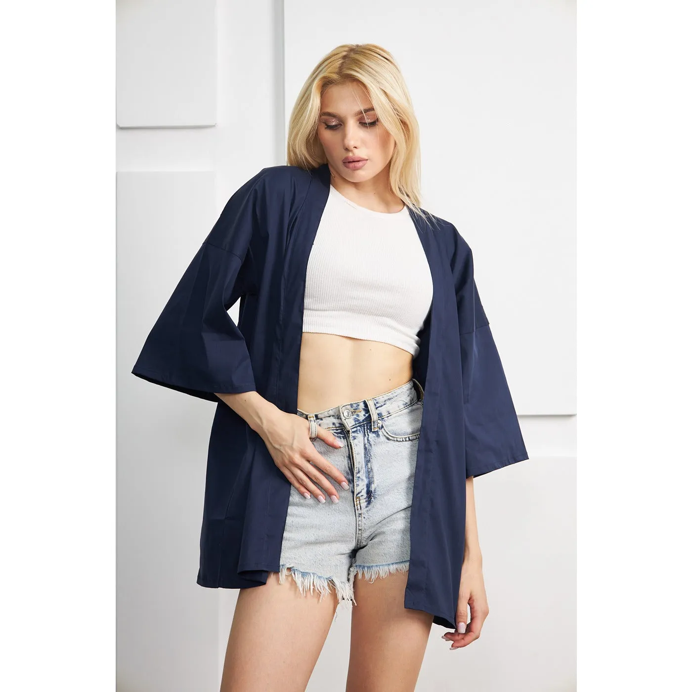 Violet Kimono Shawl Jacket