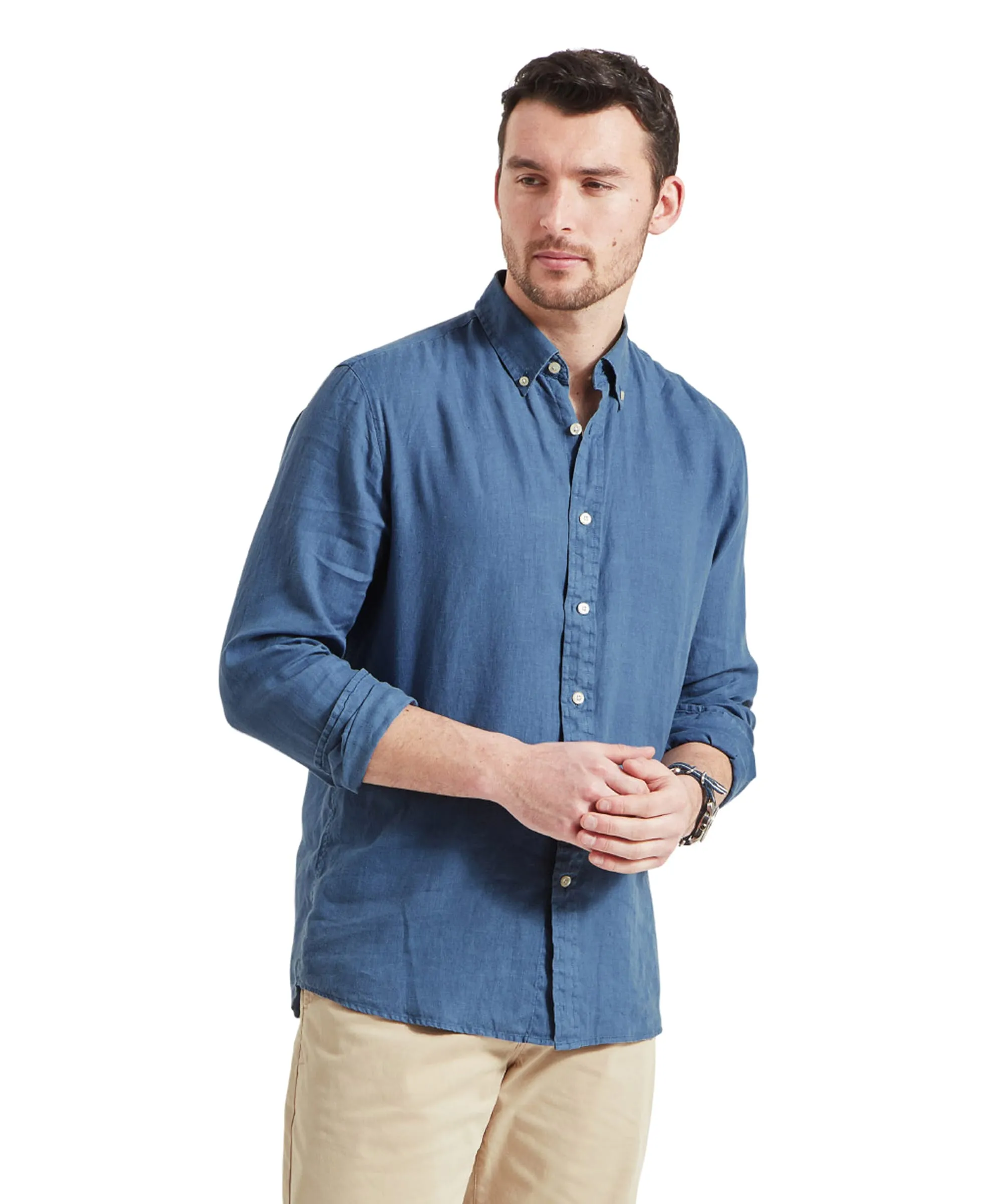 Walsingham Linen Shirt - French Navy