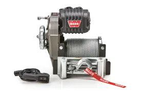 Warn M8274 12v 10000lb High Mount Winch with Steel Cable