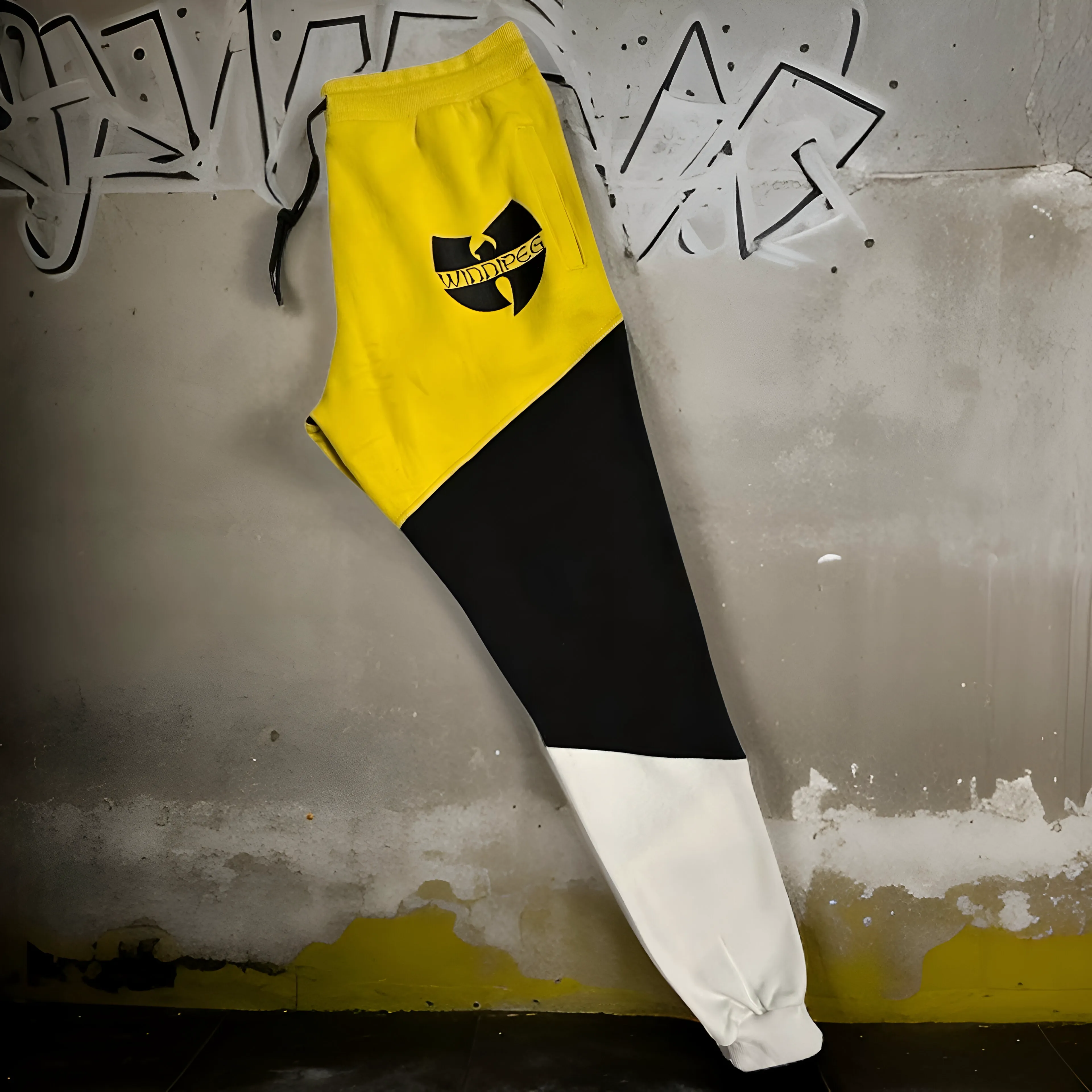 *WU-WINNIPEG* (3 TONE) JOGGER SWEATPANTS (EMBROIDERED LOGO)