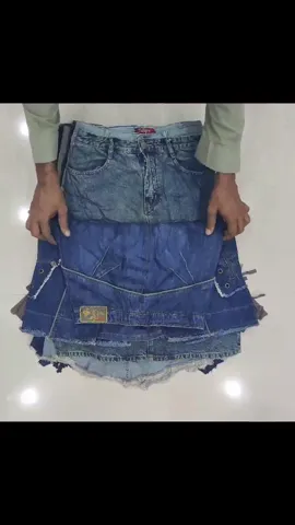 Y2k unique denim Midi Skirt