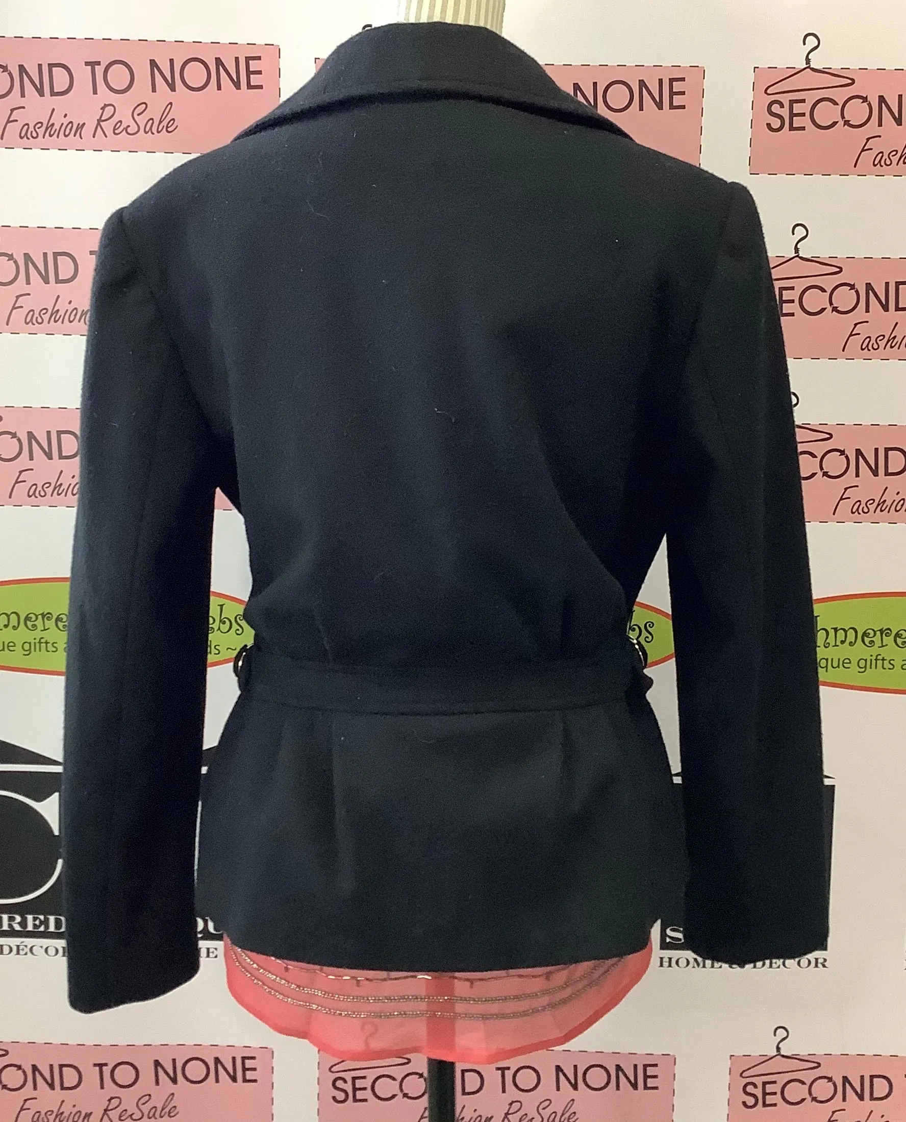 Zip Front Wool Jacket (S/M)