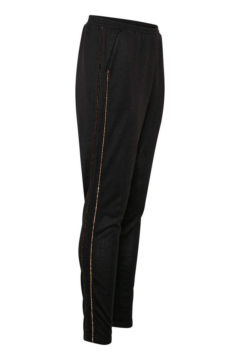 Zoe Sweatpants - Black and Gold